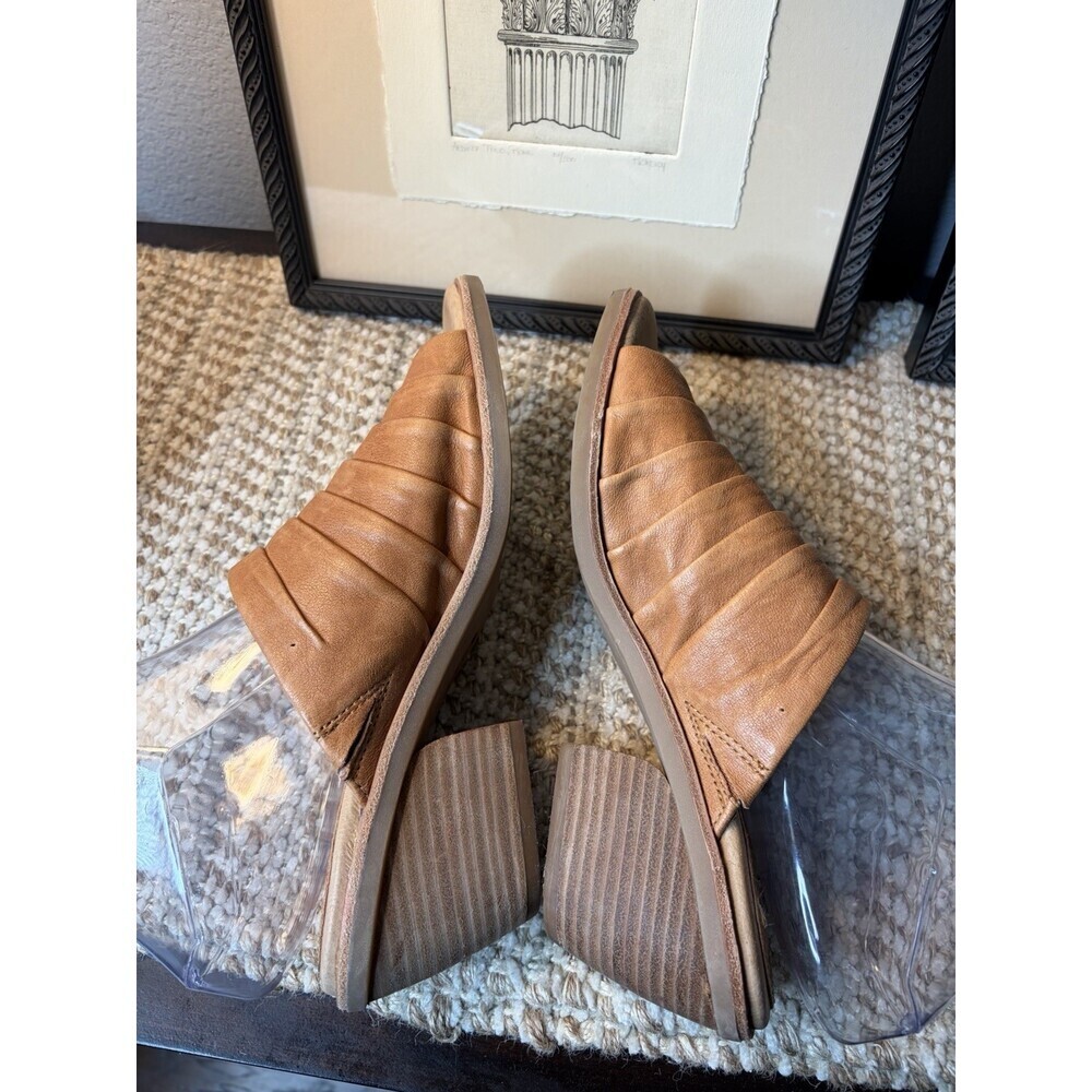Eurosoft by Sofft Pienza Womens 9M Brown Mule Sandals Block Heel Comfort Slip On - Picture 6 of 11